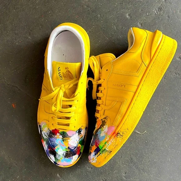 Lanvin | Shoes | Yellow Lanvin X Gallery Dept Sneakers Size